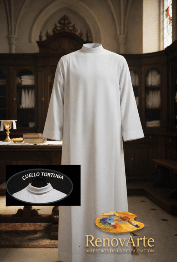 Alba Litúrgica Cuello Alto “Benedictus”