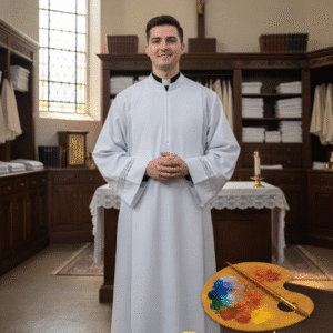 Alba Litúrgica con Encaje “Ave María”