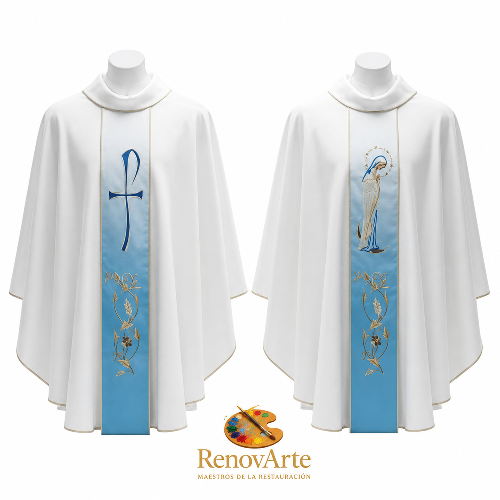 Casulla Litúrgica Mariana “Regina Caeli”