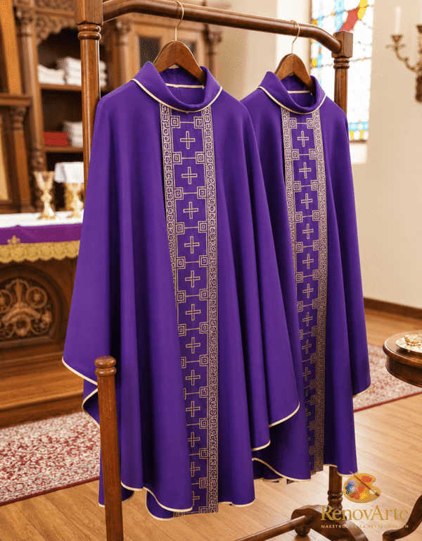 Casulla Litúrgica Morada “Consagratio”