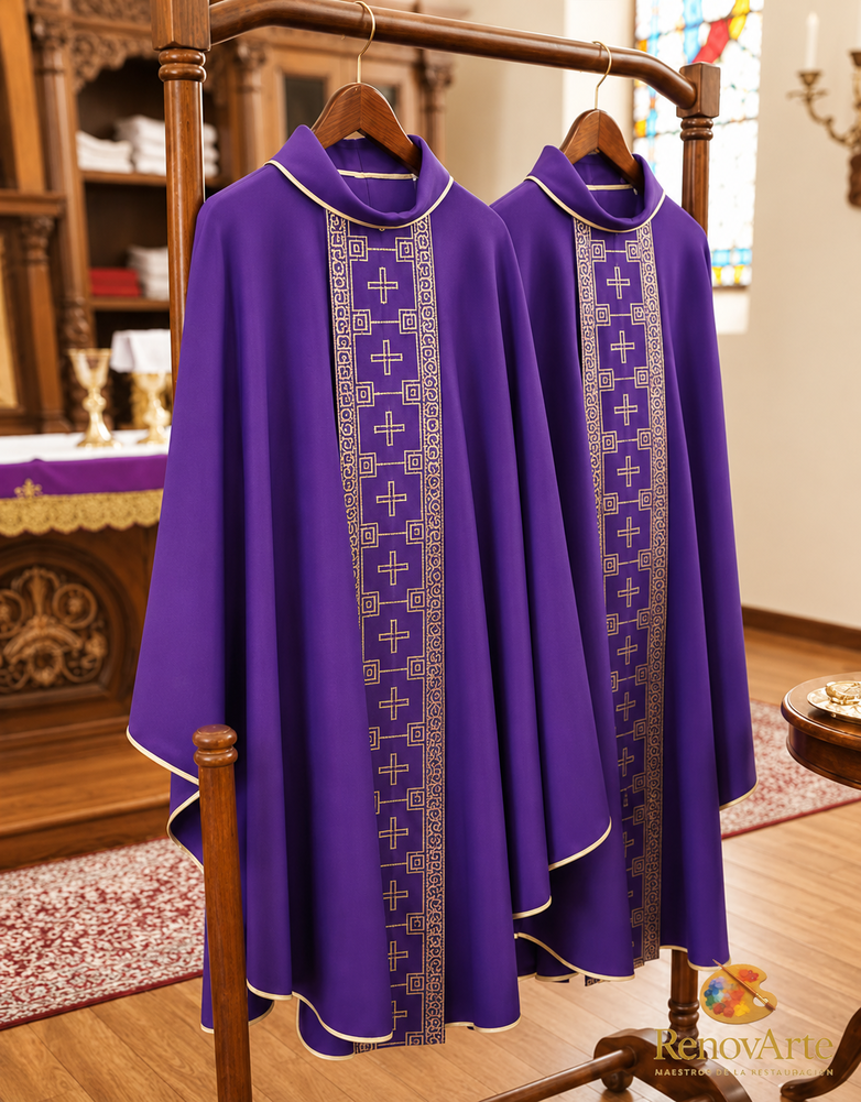 Casulla Litúrgica Morada “Consagratio”