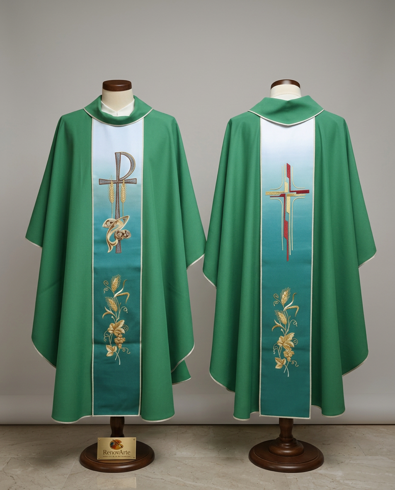 Casulla Litúrgica Verde “Pastoralis”