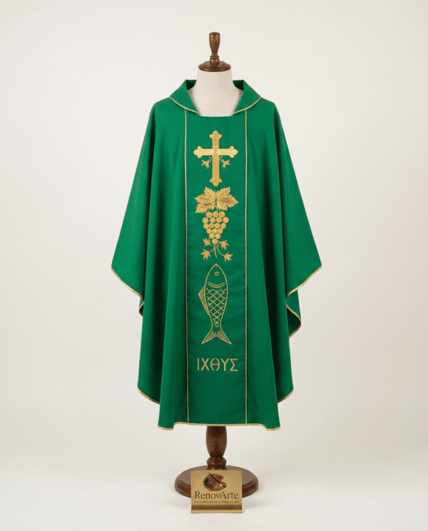 Casulla Litúrgica Verde “Veritas”